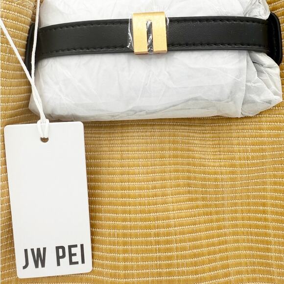 JW Pei Hana Medium Tote Bag in Tan Raffia Straw Black Trim Shoulder Bag Purse - Picture 3 of 15